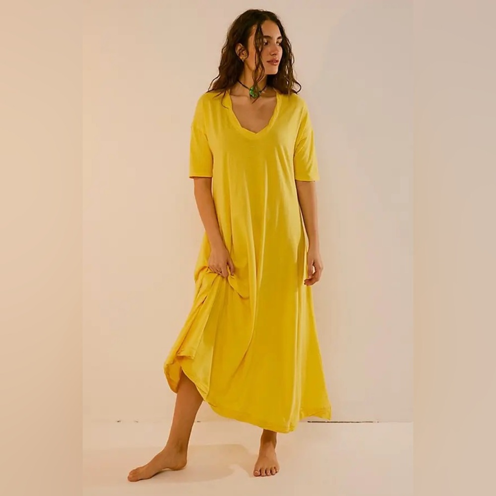 NWOT Free People Beach Carter T-Shirt Dress